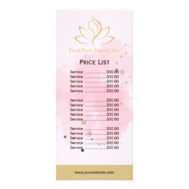 Tarjeta Publicitaria Elegant gold and black beauty salon