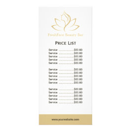 Tarjeta Publicitaria Elegant gold and black beauty salon