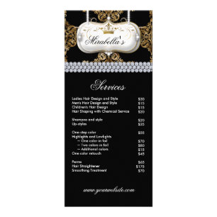 Tarjeta Publicitaria Elegante Cosmetólogo de Artistas de Maquillaje de