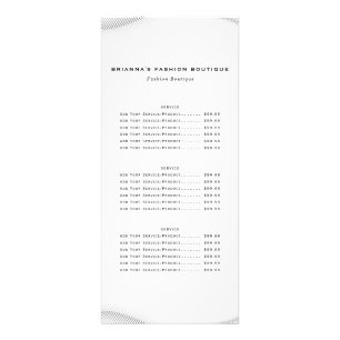 Tarjeta Publicitaria Elegante Lujo Boutique White Gold Business