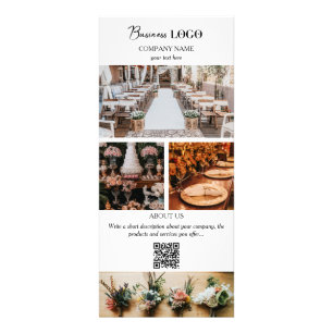 Tarjeta Publicitaria Elegante White Event Planning Business 4 Fotos