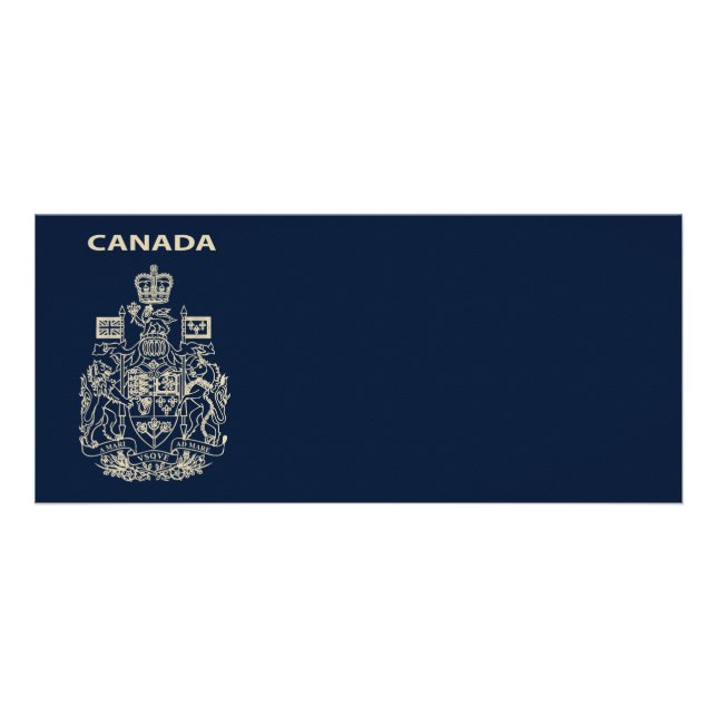 Tarjeta Publicitaria Emblema nacional de Canadá (Frente)