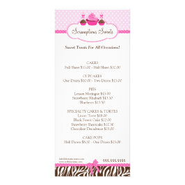 Tarjeta Publicitaria Empresa de panadería Cupcake Cake Pops