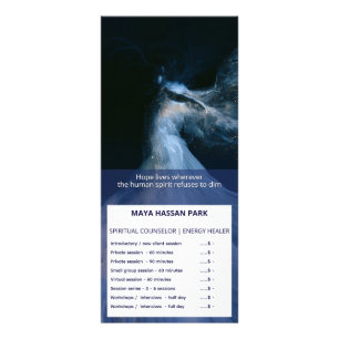Tarjeta Publicitaria Entre la Tierra y las Estrellas Ángel Alado