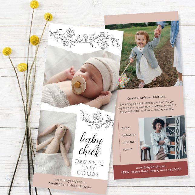 Tarjeta Publicitaria Esbozos orgánicos de marketing creativo (Subido por el creador)