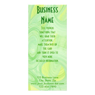 Tarjeta Publicitaria Espiral verde