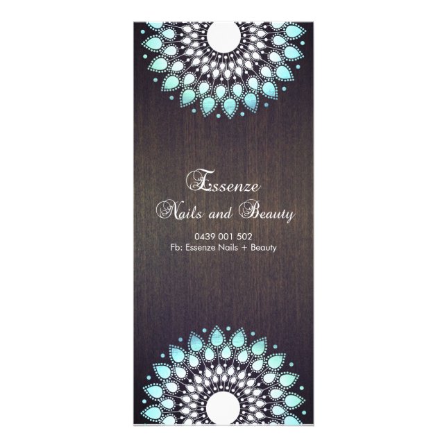 Tarjeta Publicitaria Essenze Nails y Beauty (Frente)