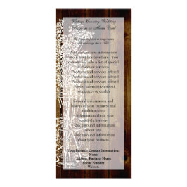 Tarjeta Publicitaria Estampilla de Mason Jar sobre el Planque de Madera