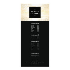 Tarjeta Publicitaria Faux Gold Confetti Dots Patrón moderno