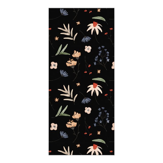 Tarjeta Publicitaria Flores acuáticas simples 1 (Frente)