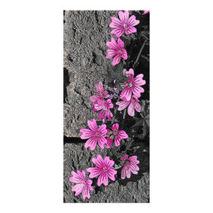 Tarjeta Publicitaria Flores moradas