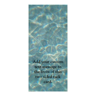 Tarjeta Publicitaria Fondo de agua azul