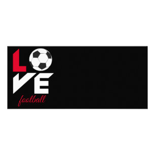 Tarjeta Publicitaria Fútbol de amor