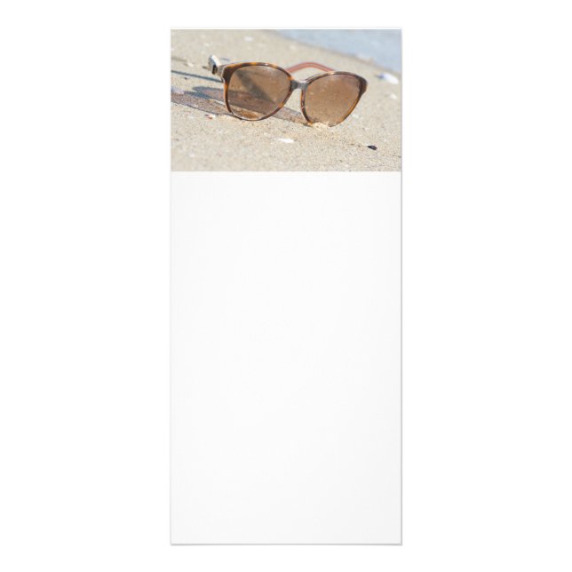 Tarjeta Publicitaria Gafas de sol en la playa (Frente)
