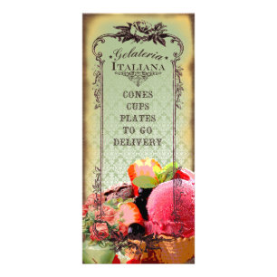 Tarjeta Publicitaria Gelateria Italiana 3 - Postales/tarjetas
