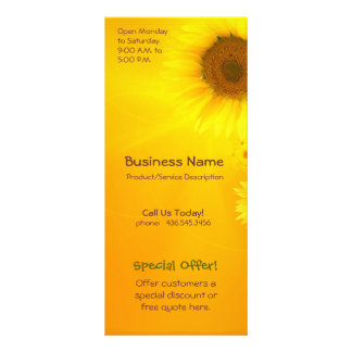 Tarjeta Publicitaria Glow del girasol