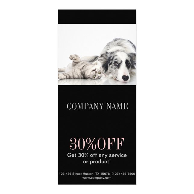 Tarjeta Publicitaria Groomer animal del mascota del canguro del perro (Frente)