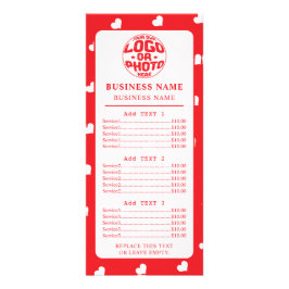 Tarjeta Publicitaria Hearts Happy Valentine’s Day Modern Love Pattern