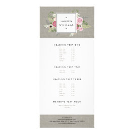 Tarjeta Publicitaria Hermosas rosas rosas en la elegancia moderna y lin