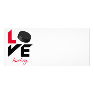 Tarjeta Publicitaria Hockey de amor