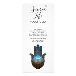 Tarjeta Publicitaria Iluminación del Loto | Diseño de Mano Hamsa