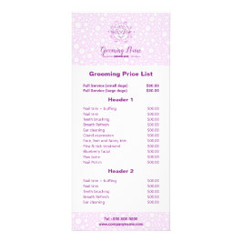 Tarjeta Publicitaria Ilustracion de perro de caricatura para Grooming