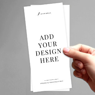 Tarjeta Publicitaria Impresión de volantes personalizados 4x9" Sube tu