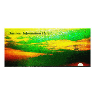 Tarjeta Publicitaria Impresionante Sunset From Sea Business Rack Card