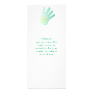 Tarjeta Publicitaria Impresiones de la mano de la terapia del masaje
