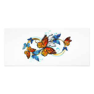 Tarjeta Publicitaria Infinidad de Mariposas Monarca