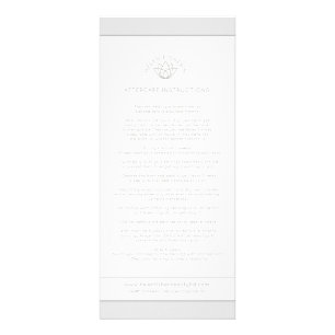 Tarjeta Publicitaria Instrucciones de perforación de oído después del c