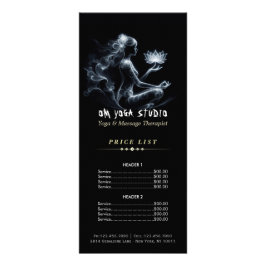 Tarjeta Publicitaria Instructor de Yoga Lotus Meditation Pose GIGHT Mis