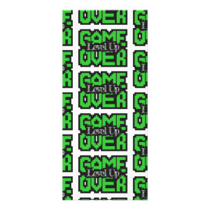Tarjeta Publicitaria Juego Terminado, Sube de Nivel: Aventura Retro de 