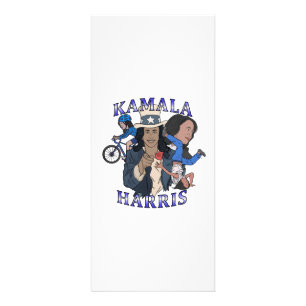 Tarjeta Publicitaria Kamala Harris Bootleg Rap Style