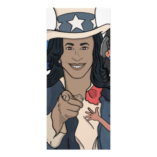 Tarjeta Publicitaria Kamala Harris Bootleg Rap Style
