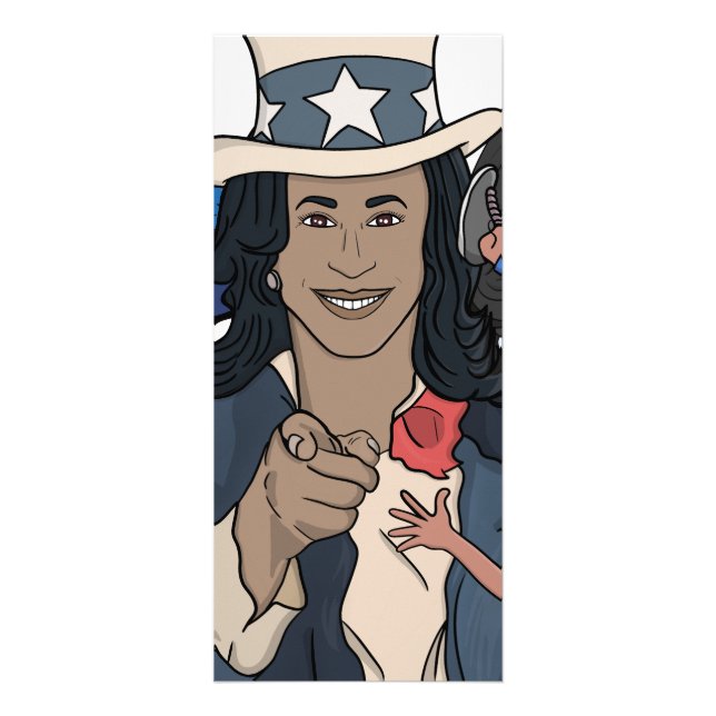Tarjeta Publicitaria Kamala Harris Bootleg Rap Style (Frente)