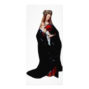 Tarjeta Publicitaria La Madonna en la Iglesia, por Jan van Eyck