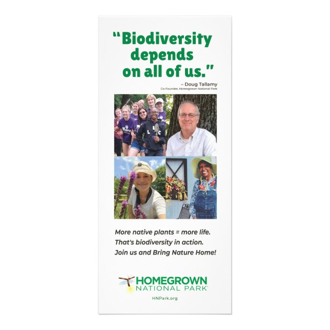 Tarjeta Publicitaria La PNH "La biodiversidad depende de todos nosotros (Frente)