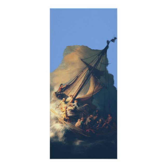 Tarjeta Publicitaria La tormenta en el mar de Galilea (Frente)