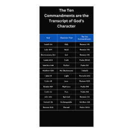 Tarjeta Publicitaria La transcripción del carácter de Dios