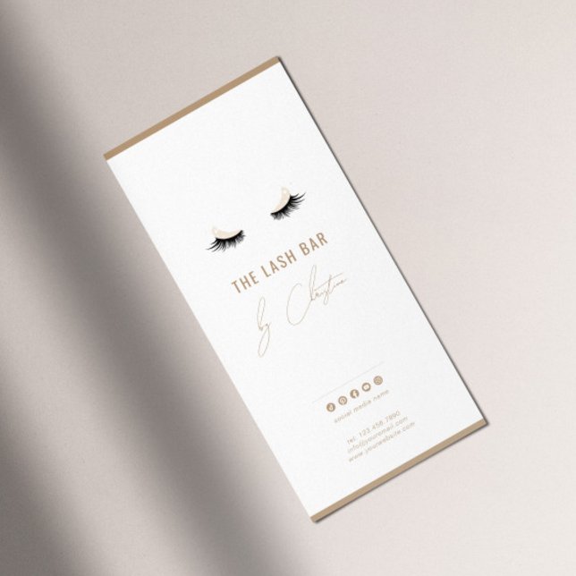 Tarjeta Publicitaria Lash Brow Bar Guía de Precios de Negocios Salón de (Subido por el creador)