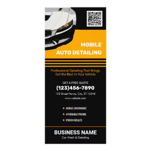 Tarjeta Publicitaria Lavado de Auto Móvil Personalizado Detallado Profe