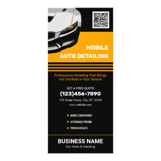 Tarjeta Publicitaria Lavado de Auto Móvil Personalizado Detallado Profe