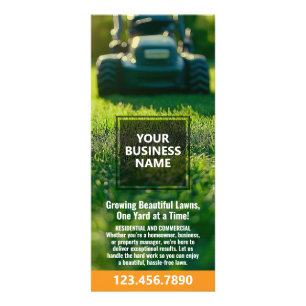 Tarjeta Publicitaria Lawn Services - Mowing, Edging Landscaping