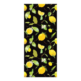 Tarjeta Publicitaria Limón acuático y hojas