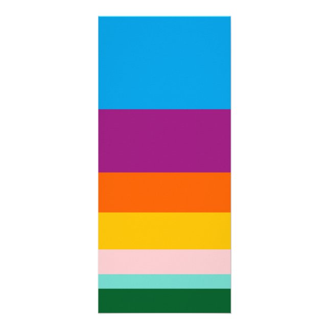 Tarjeta Publicitaria Líneas de color (Frente)