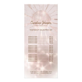 Tarjeta Publicitaria lista de precios de girasol