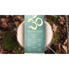 Tarjeta Publicitaria Lista de precios Om del instructor de mediación de