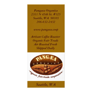 Tarjeta Publicitaria logobig, café RoasterOrganic Tra justo del