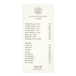 Tarjeta Publicitaria Logotipo de cosecha